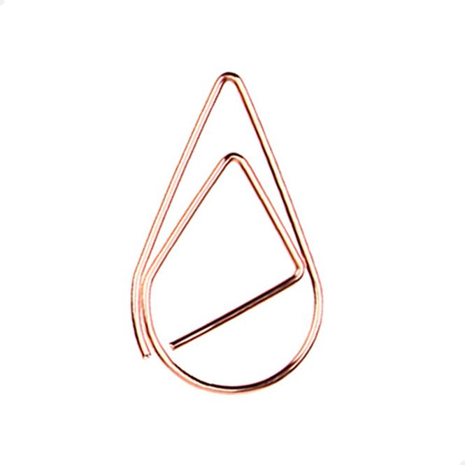 Hovedbilde Paperclips druppel koper 33 mm | 100 stuks