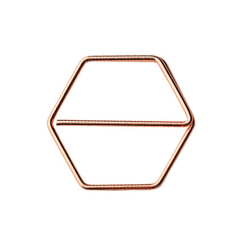 Paperclips honingraat koper 24 mm | 50 stuks