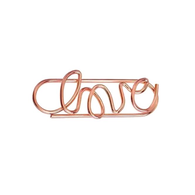 Main Image Paperclips love koper 34 mm | 50 stuks